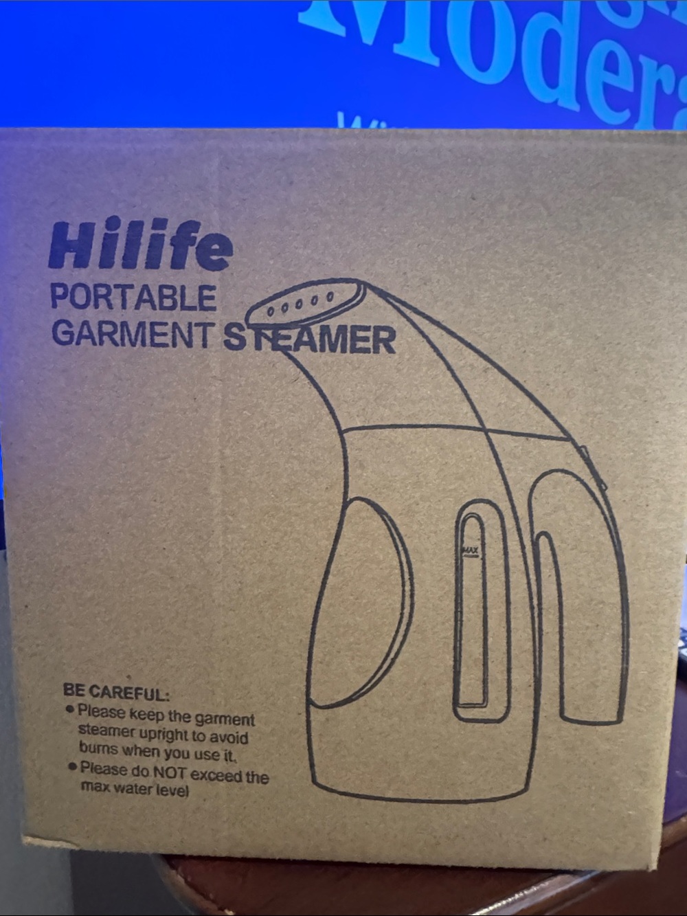 Portable Garment Steamer - Brown